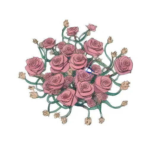 Octopus In Roses