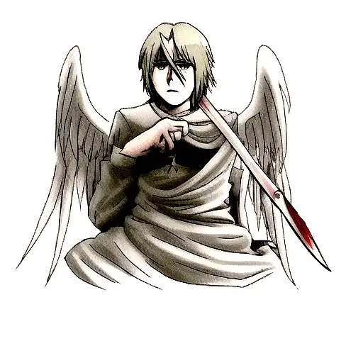 Dead Angel With A Spear In His Chest