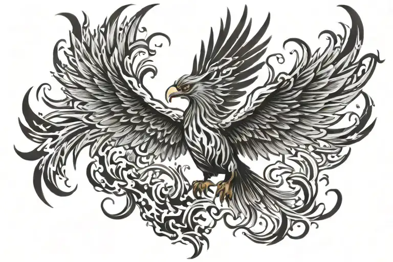Phoenix Rising From The Ashes