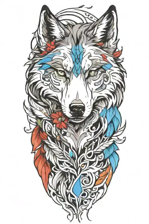 Cherokee Wolf Blue Eyes