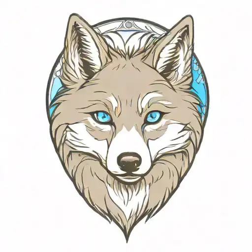 Cherokee Happy Gray Wolf Puppy Blue Eyes