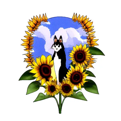 Sunflower With Animals