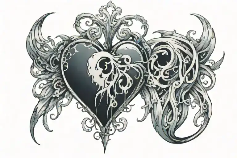 Heart With Pain Eternally Poetic In Infinity