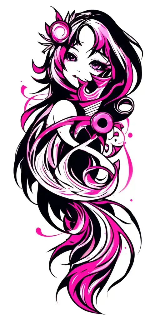 Pink Tribal With Pipe