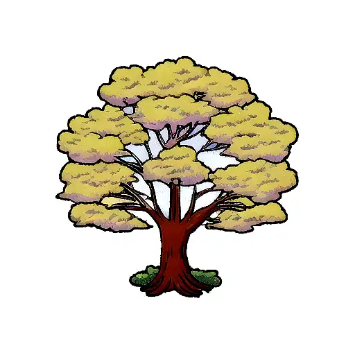 Nightsky With The Tree Of Life