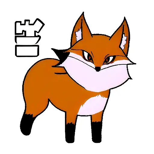Fox With Lines