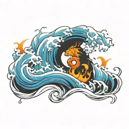 Fire And Water Waves