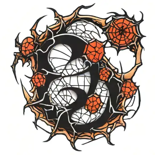 Number 28 Inside Spider Body