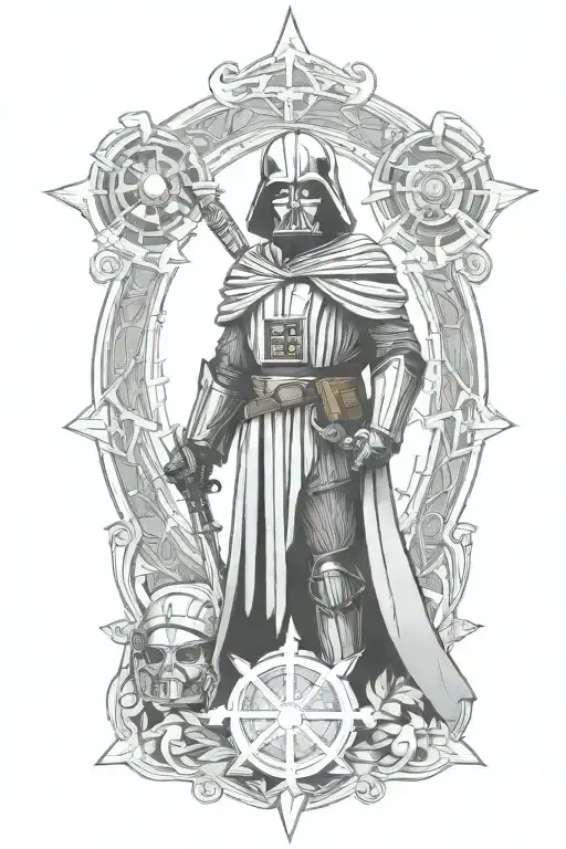 Combine Elements From Star Wars And Lord Of The Rings To Create A Unique Tattoo Design