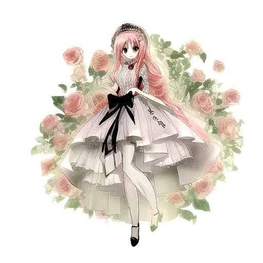 Rose With Roman Numerals 08 08