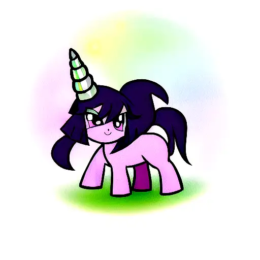 My Little Pony Style Dark Unicorn