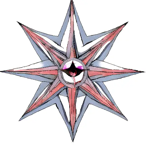 Baphomet Summoned From A Pentagram Drawn In The Background