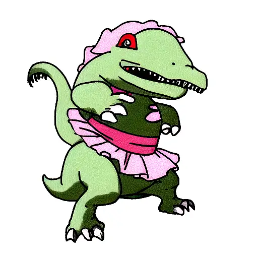 Dinosaur Wearing A Tutu