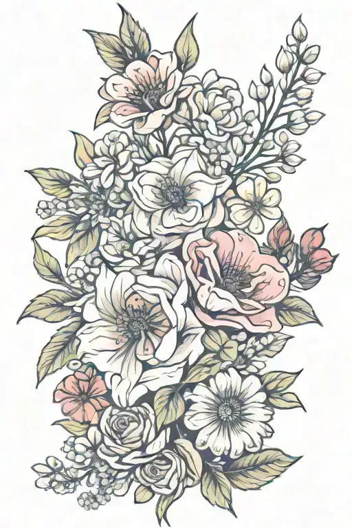 Birth Flower Bouquet