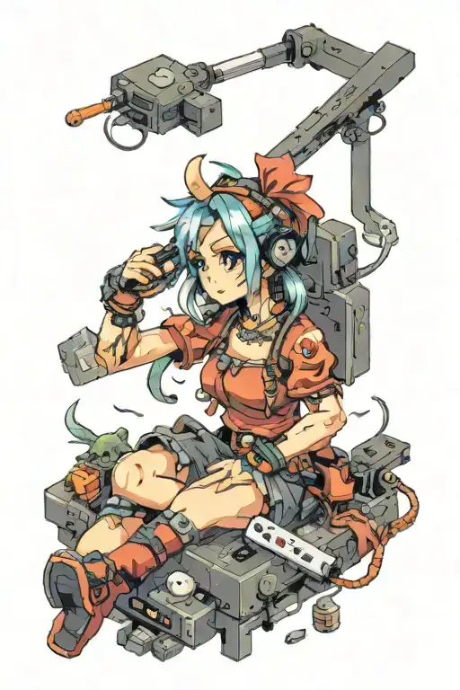 Pixel Console Gaming Art