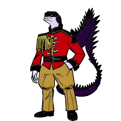 Godzilla In A Napoleon Uniform