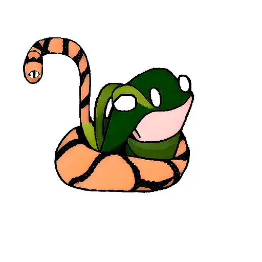 Snake Coming Out Of Triangle