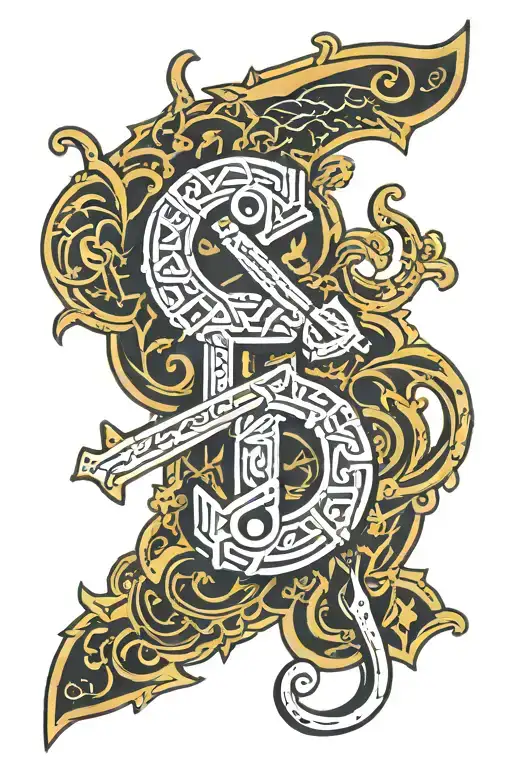 Pound Symbol With Golden Dohko Caballero