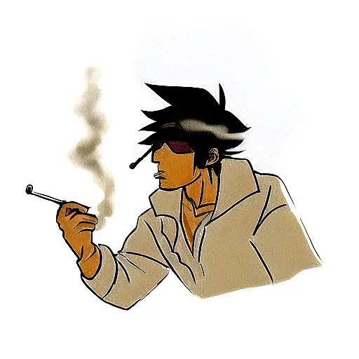 The Ghetto Guy Smokes A Joint