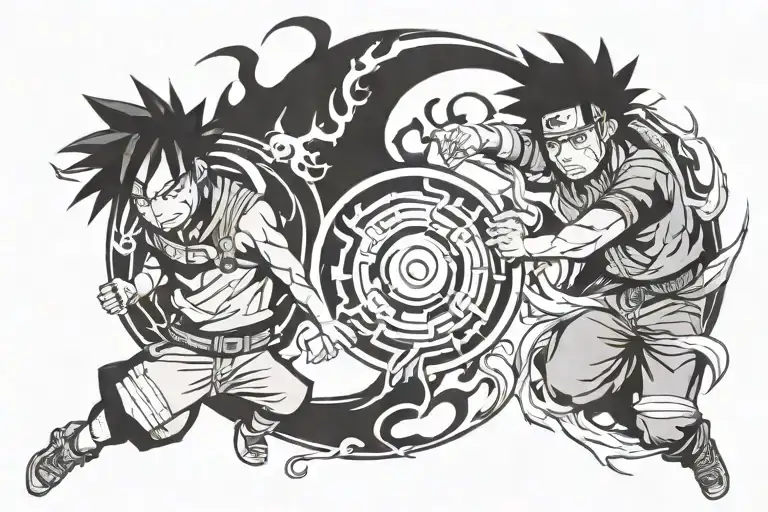 Naruto And Sasuke Yin Yang