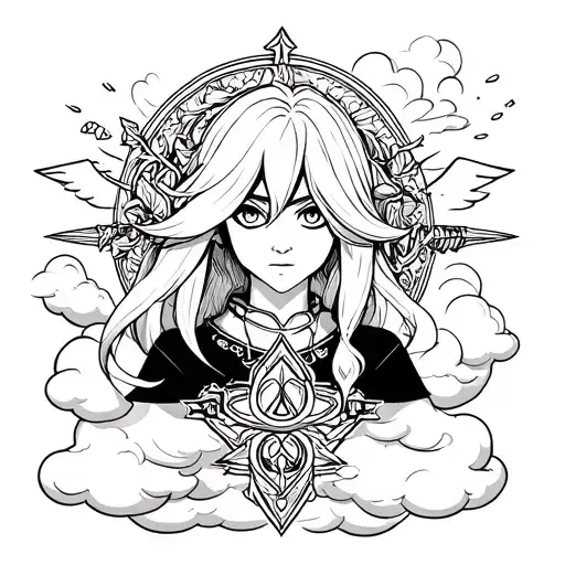 Make Me A Zelda Tattoo Along With Elden Ring And Clouds