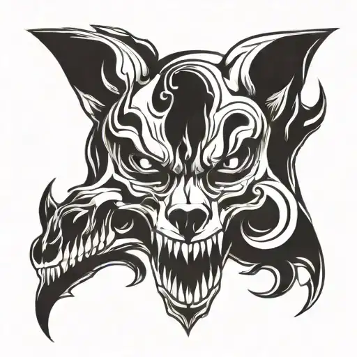 Wolf Skull Tribal