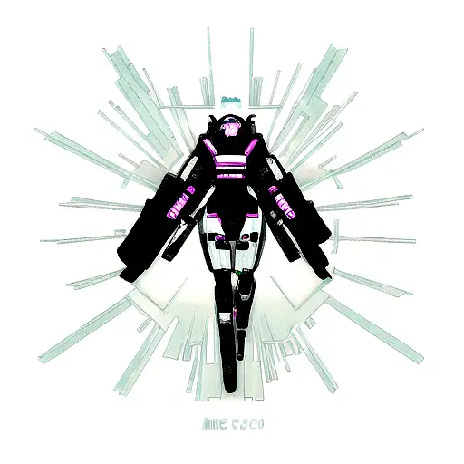 Cyberpunk Meditation Bear Space