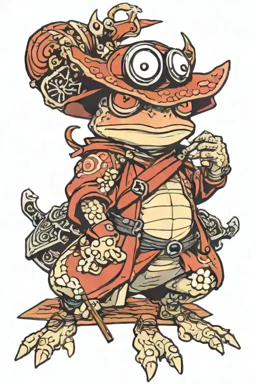 Toad Samurai With Sharingan Eye