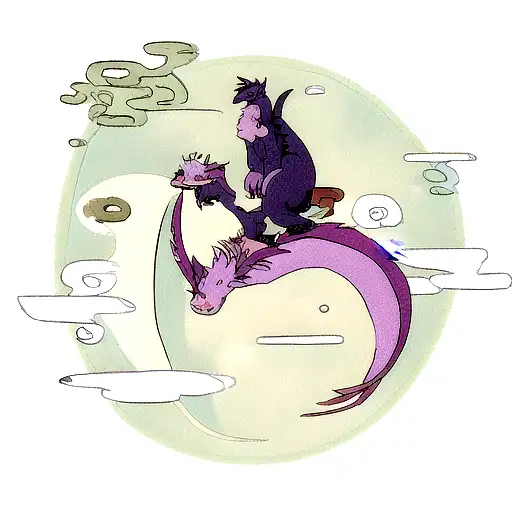 Dragon And Half Moon