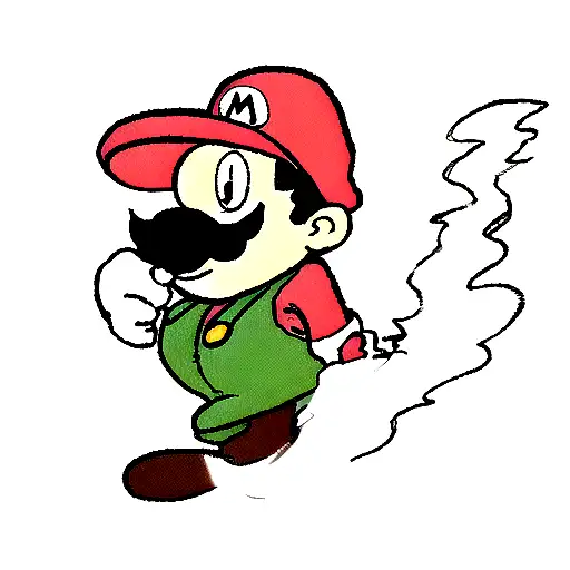 Mario Smoking That Zaza