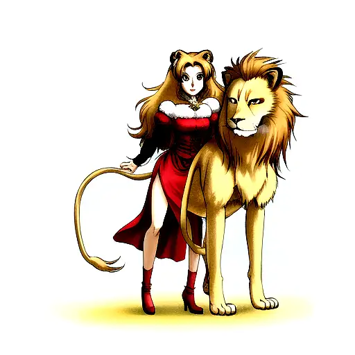 Lady With Lion