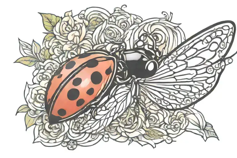 Ladybug Flying