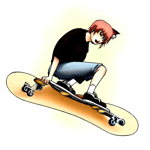 Cat On A Skateboard Drinking Beer