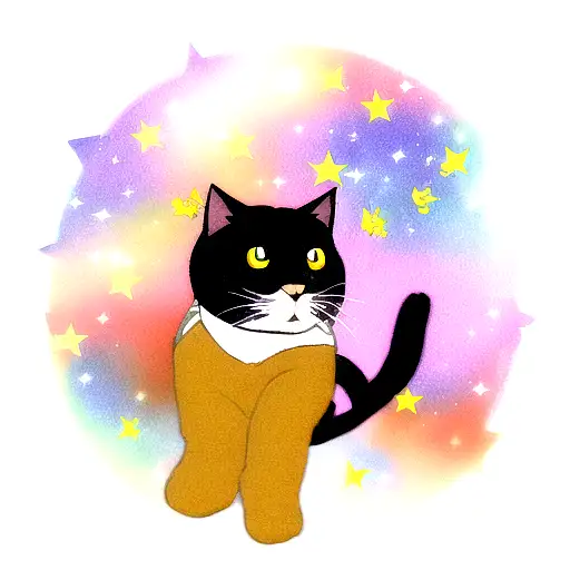 Cat On A Star