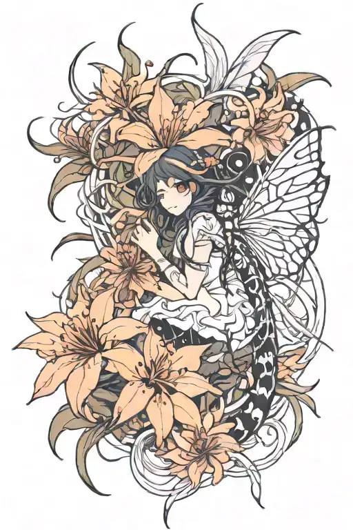 Centipede And Spider Lilies