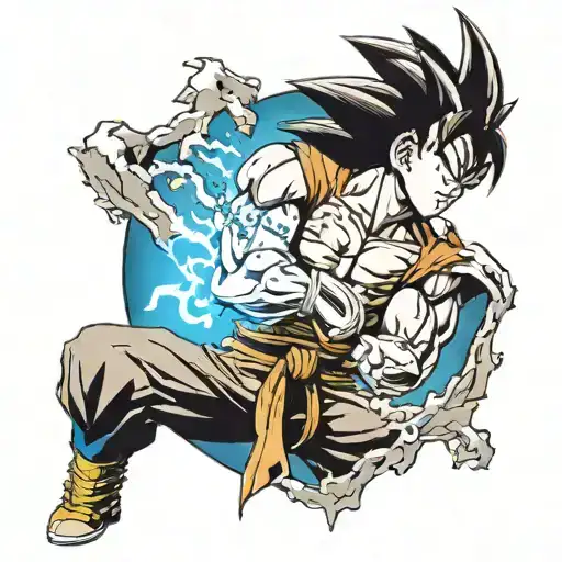 Son Goku Poops On Vegeta