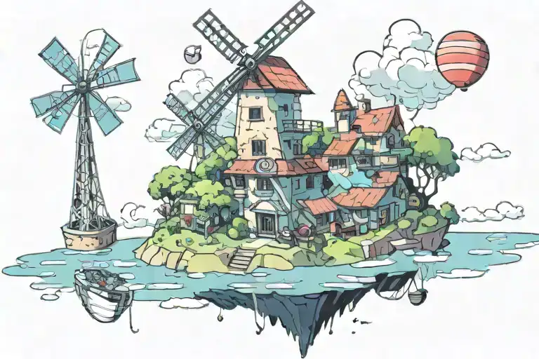Windmill Island Floating In The Sky By Gorillaz Music Videos