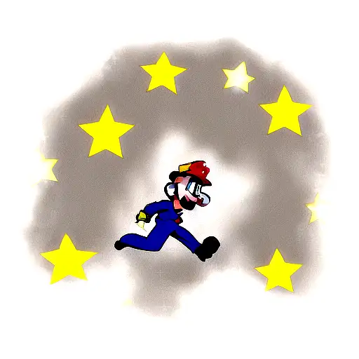 Super Mario Getting A Star