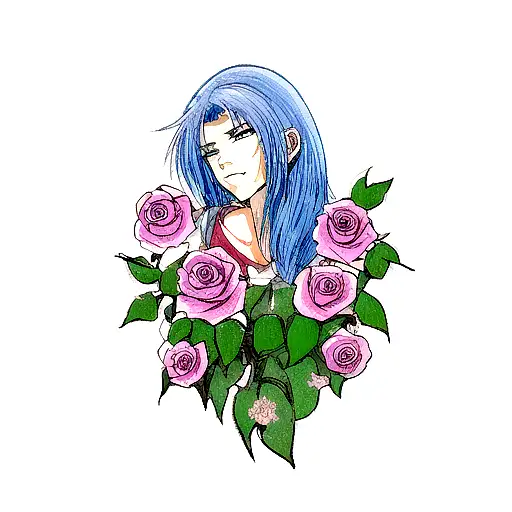 Mom Written In A Rose Tatoo