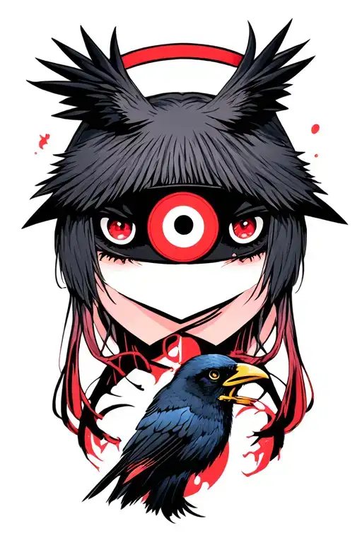 Akatsuki Headbands With Itachis Crow With Sharingan