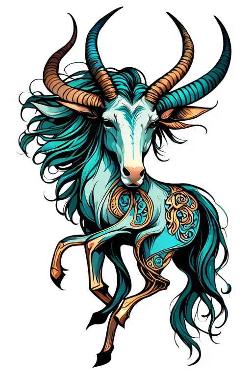 Marching Capricorn And Cancer Intertwined Friend