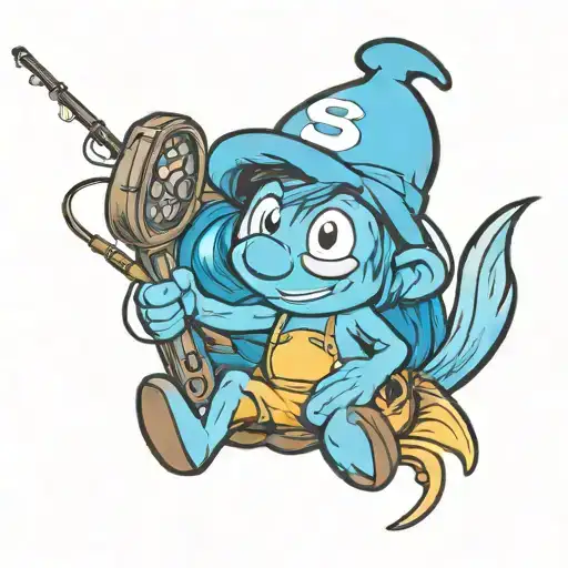 Fishing Smurf