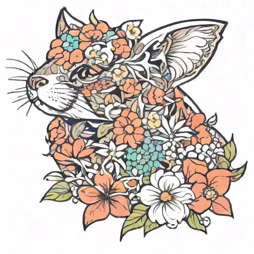 Animal In Flowers