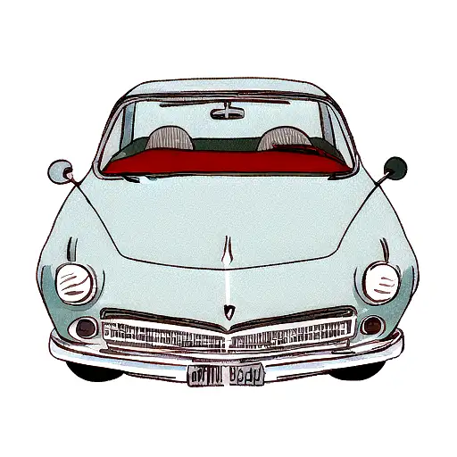 Two Lovers Kissing In A Car