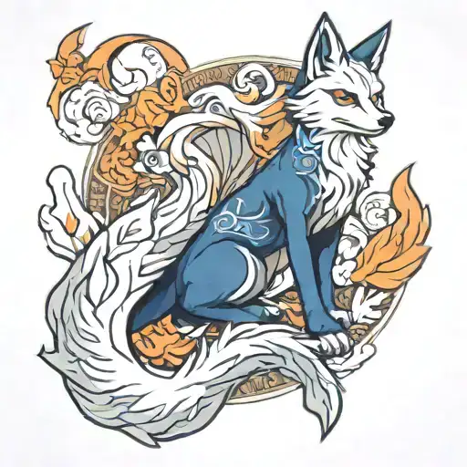 Nine Tailed Fox Kitsune