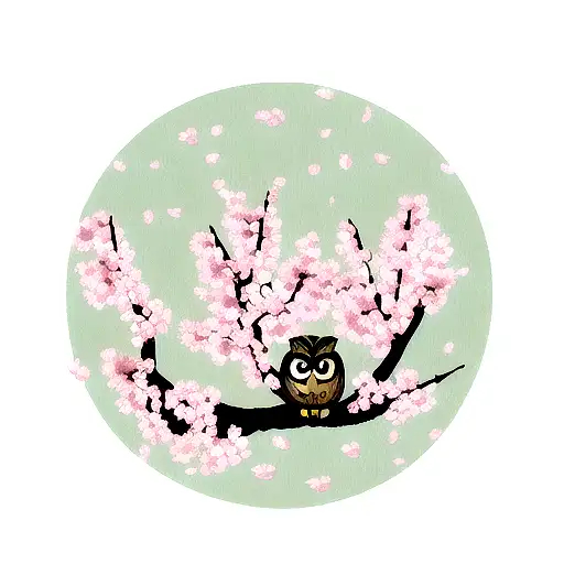 Owl Cherry Blossom
