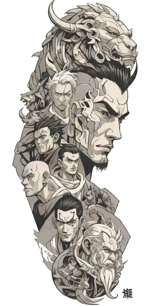 What Budism Would Look Like In An Anime Collage Style