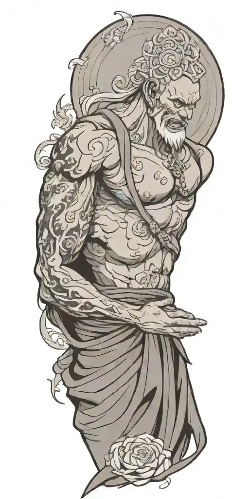 Turn Common Buddhist Symbols And Characters Into Anime Characters As Seen In Comics Or Movies