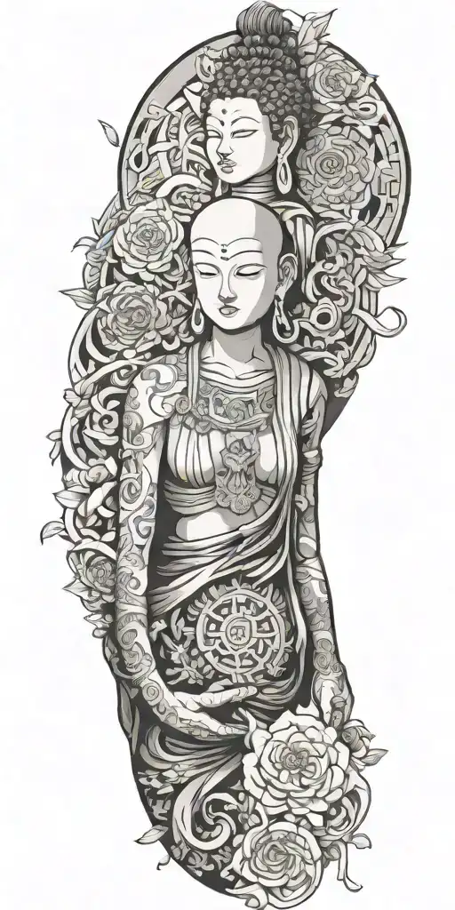 Turn Common Buddhist Symbols And Characters Into Multiple Manga Characters
