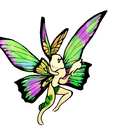 Dragon With Butterflys